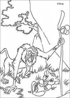Lion King Disney Colouring Pages Page 2