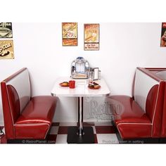 Vintage restaurant sale booth