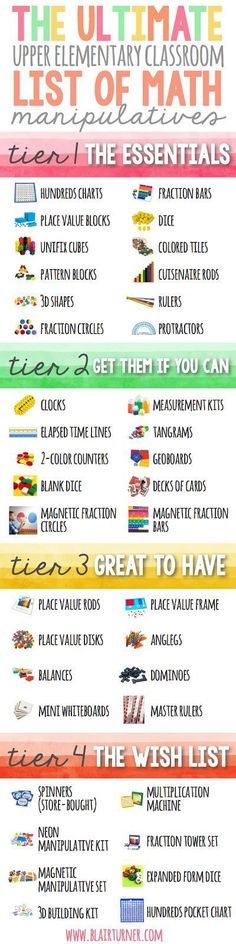 best 25 math manipulatives ideas