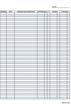 9 best checkbook register images checkbook register best online check register