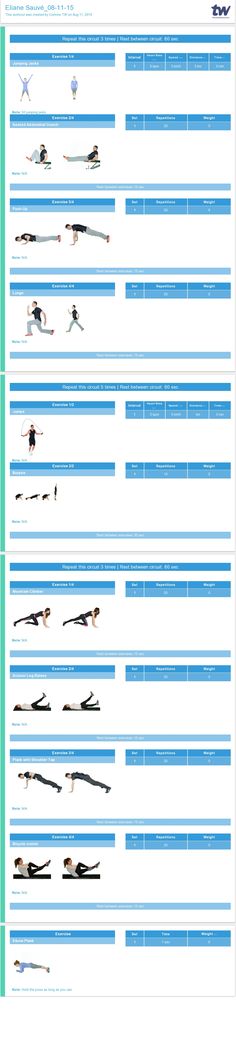 fitness programme templates