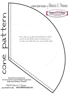 printable paper cone template