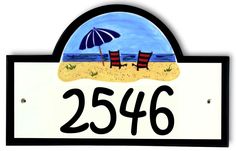 38 Best Beach Style Address Signs Welcome Plaques And Outdoor House Beach Umbrella House Number Plaque