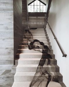 The Rug Company on Instagram: “Happy New Year! What better way to kick off 2019 with a beautiful custom smoke runner by @adamhunter. . Find out more about our custom and…” Interior Design, Houses, Architecture, Stairways, Interior Architecture, Floor, Staircase Design