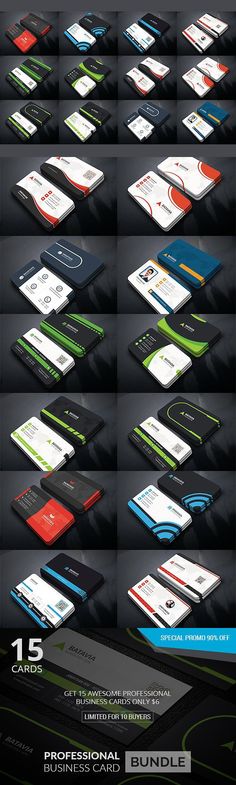 Professional Business Card Bundle Inspiration, Cool Business Cards