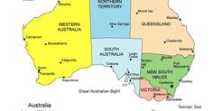 a map of australia clearly illustrating the states and territories and major cities australia is