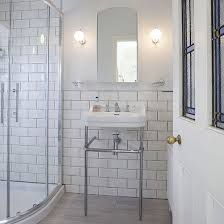 Elements Of A Vintage Bath Cove Molding Pedestal Sink Subway Victorian Style Bathroom Love The Sink
