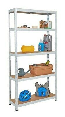 1 Bay Garage Shelving Units 178 x 90 x 30cm BiGDUG 5 Tier Galv Racking 150kg Per Shelf