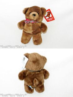 American Greetings Fathers Day #1 Day Teddy Bear 6/" Stuffed Plush w// Plaid Tie