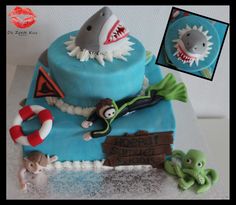 12 Best Shark Cake Images Shark Cake Deserts Shark Party