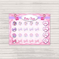 minnie mouse potty chart template stuff i want to make pinterest minnie mouse potty chart
