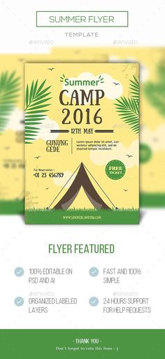Summer Camp Flyer Template AI Illustrator Download here - summer camp flyer template Summer Camp Flyer Template AI Illustrator Download here - summer camp flyer template