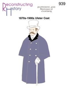 1880s-1930s Morning Coat Schnittmuster RH 923