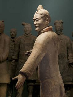 Terrakotta Krieger Kaiser Qin 80 cm Serie hell Terra Cotta Armee China Xian