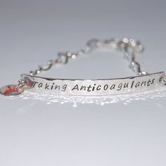 8 Best Medical Alert Jewelry Images On Pinterest Silver Medical Alert Bracelet By Thesilver On Etsy 42 00 Tension Headache Relief