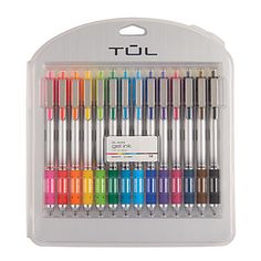Assorted Shimmering Metallic Color Water Based Ink Bold Point 1.0mm Zebra Pen Sarasa Clip Retractable Gel Ink Pens 9-Count