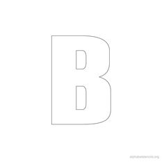 Print Free Alphabet Stencils Block B Sew nice Print Free Alphabet Stencils Block B Sew nice