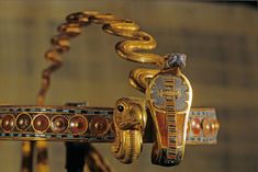 Diadem of TutankhamunThis gold diadem was designed to secure the...