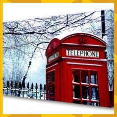 XXL-Poster London by day England Telefonzelle NEU