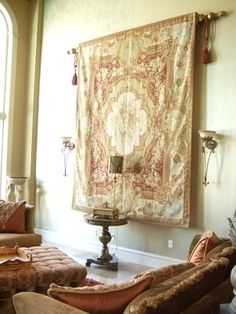 How To Hang A Rug On The Wall Several Diffe Options Rug Wall Hanging In Clients Living Room By Kathleen Jonick Interiors
