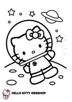 Hello Kitty Coloring Page