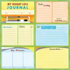 weight loss journal printables