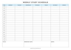 weekly hourly time management sheet financial weekly semester at a glance template