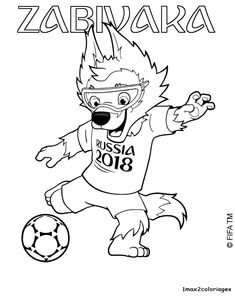 Download Mascota del Mundial 2018 para colorear | Imagenes de Rusia 2018 | santiago | Mascota del mundial ...
