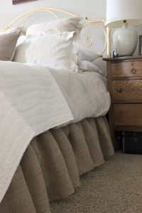 302 Best Bedskirt Images On Pinterest Sewing Projects Bedspreads Burlap Diy Bed Skirt