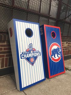 Chicago Cubs cornhole board or vehicle decal s