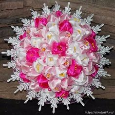 SPILLA FIORE STRASS BIANCHI 6,0 CM White Big Flower Crystal Brooch