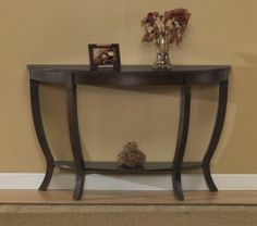 25 Best Console Tables Images On Pinterest Consoles Half Round Moon Console Accent Sofa Table Espresso Finish New