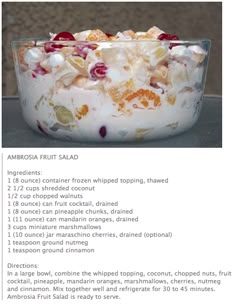 Easy fruit salad recipes with marshmallows Easy fruit salad recipes with marshmallows