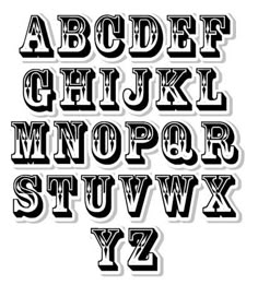 carnival letter fonts personalised