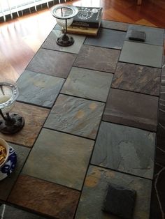 Diy Tile Table Runner Recipe Pinterest Tables Holiday Coffee Table Could Sit This With Slate Tile