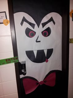 my vampire door for the decorating contest in the dorms