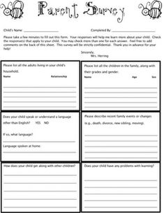 parent school survey