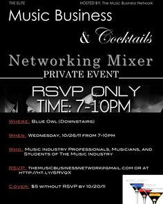 event pics musicbiznetwork the music business network kathryn n business networking event flyer