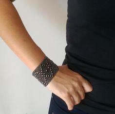 71 Best Liquid Metal Silver Mesh Bracelets Images Bracelet Sg Liquid Metal Black Chrome Mesh Cuff Bracelet By Sergio Gutierrez B10