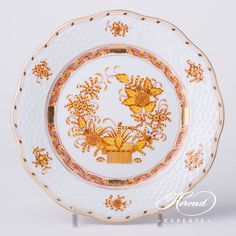 8 Set of 2 Delton Products Butterfly Porcelain Luncheon//Dessert Plates in Gift Box