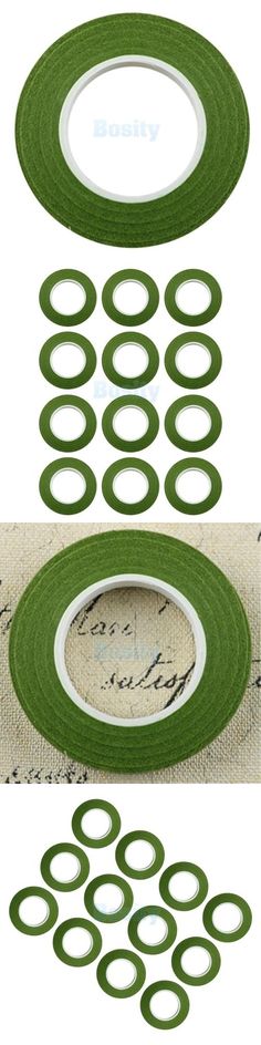 Dress My Crafts Self-Adhesive Floral Tape .5/"X60/'-Olive Green