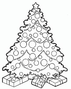 coloring christmas tree