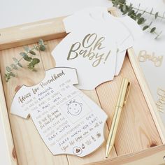 Baby Shower Cupcake Gold Candy Bar Tortendeko Picks Gold "Oh Baby" 12 Stück Baby Shower Cupcake Gold Candy Bar Tortendeko Picks Gold "Oh Baby" 12 Stück