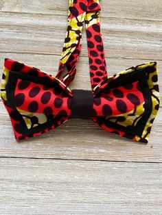 Genuine African Wax Fabric Mens Bow Ties Collection