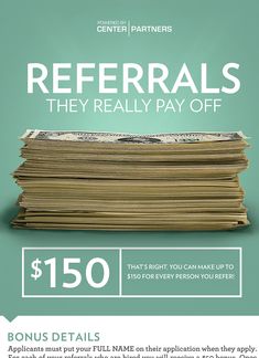 referral bonus flyer
