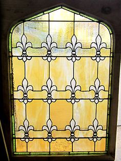 74 Best Stained Gl Fleur De Lis Images Windows Antique American Stained Gl Window Fleur De Lis Architectural Salvage Ebay Leis Floats