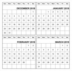 free january february march 2019 calendar printable template pdf a4 3 year calendar printable