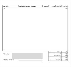 blank purchase order template