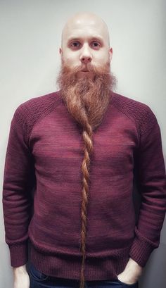 Barbes, Tresse, Hommes Chauves, Belles Barbes, Hommes À Barbe, Chandail Pour