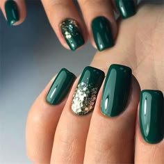 Xmas Nails, Christmas Nails, Green Christmas, Winter Christmas, Christmas Tree, Winter Nail Designs, Nail Art Designs, Nails Design, Salon Design